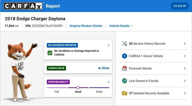 2018 Dodge Charger Daytona RWD