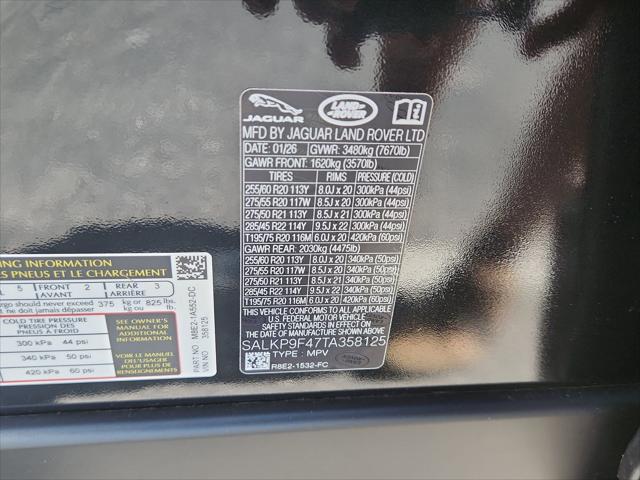 2026 Land Rover Range Rover P550e SE
