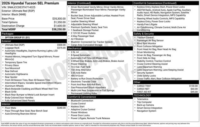 2026 Hyundai Tucson SEL Premium