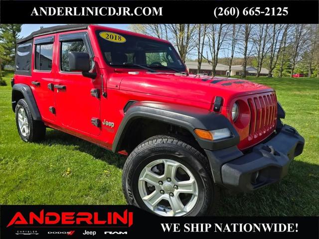 2018 Jeep Wrangler Unlimited Sport S 4x4 for sale in Angola, IN