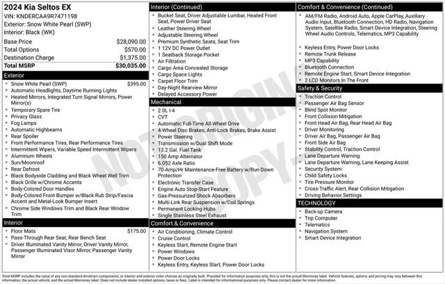 2024 Kia Seltos EX 2024 Kia Seltos EX