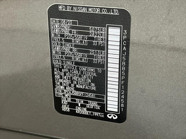2023 INFINITI QX50 LUXE AWD