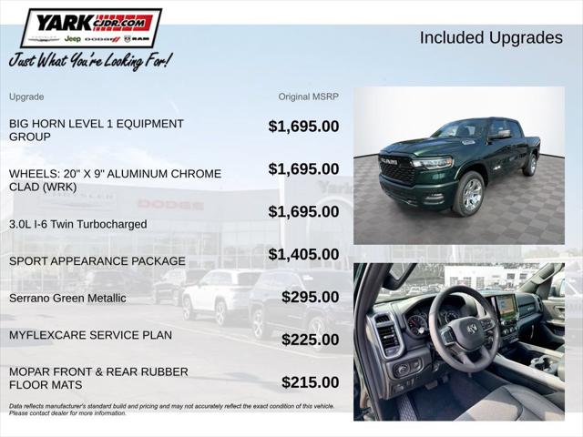 2026 RAM 1500 RAM 1500 BIG HORN CREW CAB 4X4 57 BOX