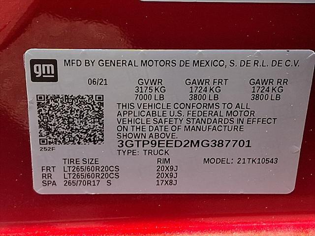 2021 GMC Sierra 1500 4WD Crew Cab Short Box AT4
