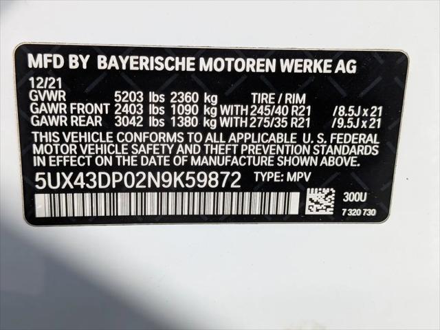 2022 BMW X3 sDrive30i