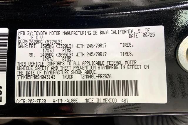 2025 Toyota Tacoma SR5
