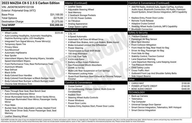 2023 Mazda CX-5 2.5 S Carbon Edition