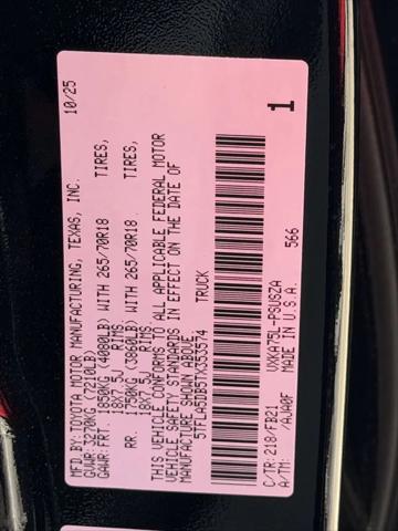 2026 Toyota Tundra SR5 CrewMax 5.5' Bed