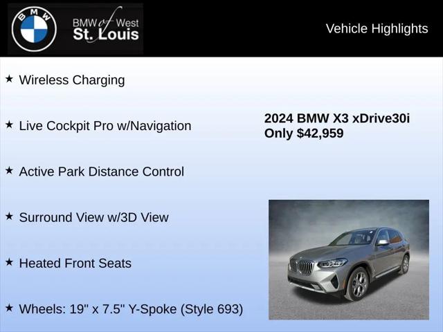 2024 BMW X3 xDrive30i