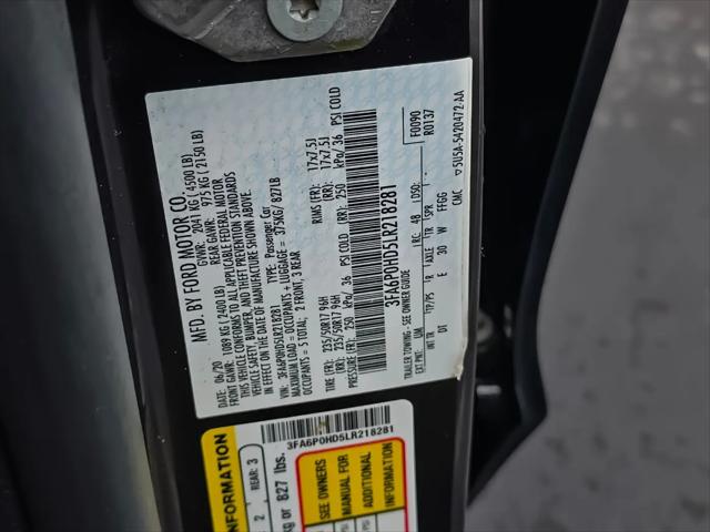 2020 Ford Fusion SE