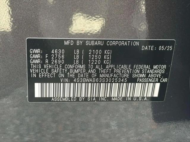 2025 Subaru Legacy 2.5i