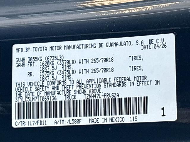 2026 Toyota Tacoma TRD Off Road