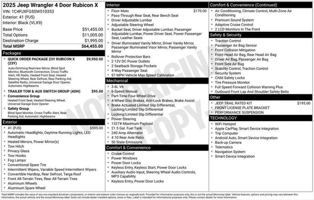 2025 Jeep Wrangler 4-Door Recon 4x4