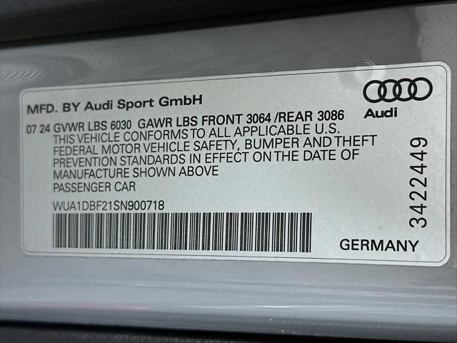 2025 Audi RS 6 Avant Performance quattro tiptronic