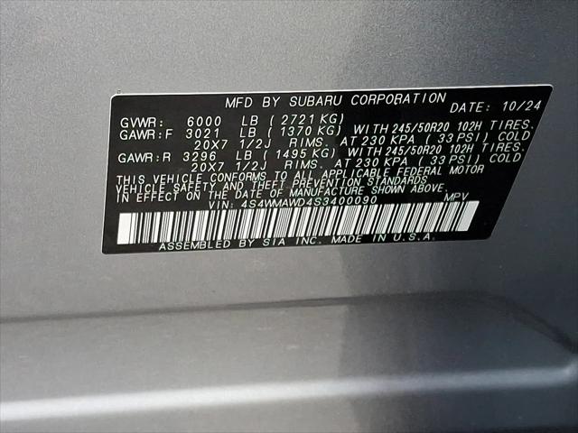 2025 Subaru Ascent Onyx Edition Limited 7-Passenger