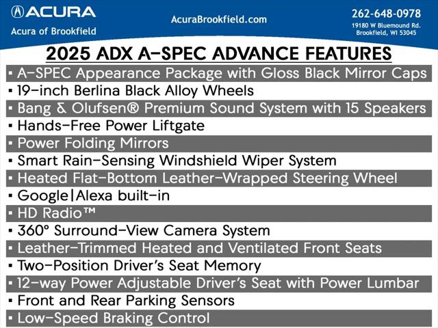 2026 Acura ADX A-Spec with Advance