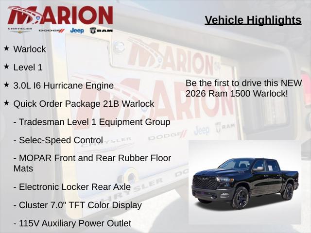 2026 Ram 1500 Warlock Crew Cab 4x4 5'7" Box