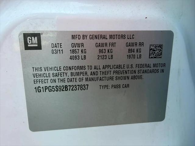 2011 Chevrolet Cruze 2LT