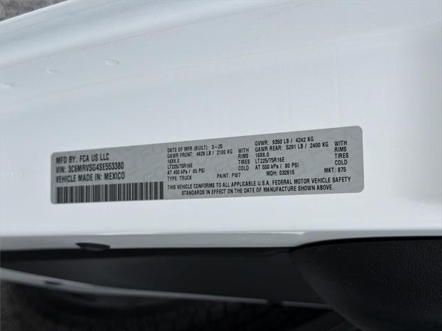 2025 Ram ProMaster Cargo Van Tradesman Super High Roof 159" WB EXT w/Pass Seat