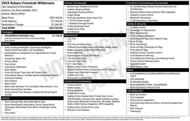 2024 Subaru Crosstrek Wilderness