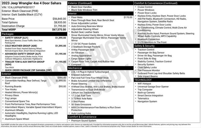 2023 Jeep Wrangler 4xe Sahara 4x4