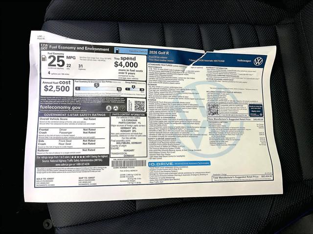 2026 Volkswagen Golf R 2.0T DSG