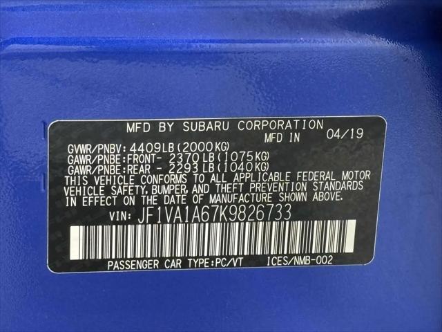 2019 Subaru WRX Base