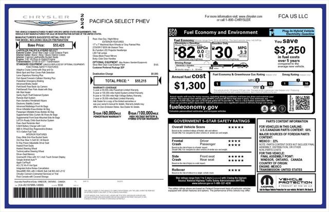 2024 Chrysler Pacifica Hybrid Select