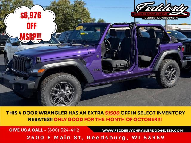 2026 Jeep Wrangler 4-Door Sport S 4x4 for sale in Reedsburg, WI