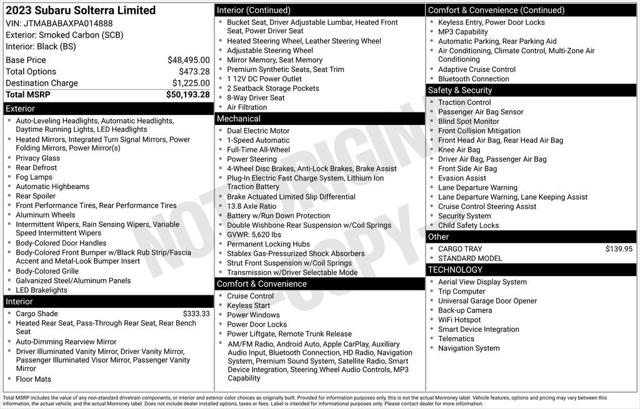 2023 Subaru Solterra Limited
