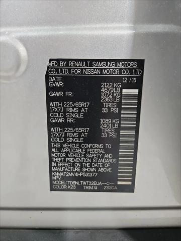 2017 Nissan Rogue SV