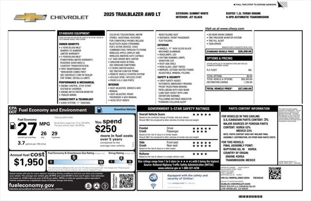 2025 Chevrolet TrailBlazer AWD LT
