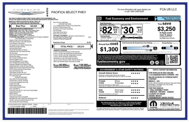 2024 Chrysler Pacifica Hybrid Select