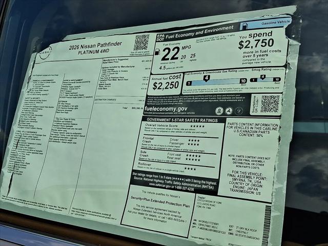 2026 Nissan Pathfinder Platinum