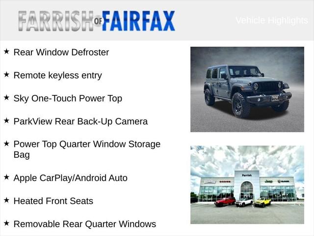 2026 Jeep Wrangler WRANGLER 4-DOOR WILLYS 2026 Jeep Wrangler WRANGLER 4-DOOR WILLYS