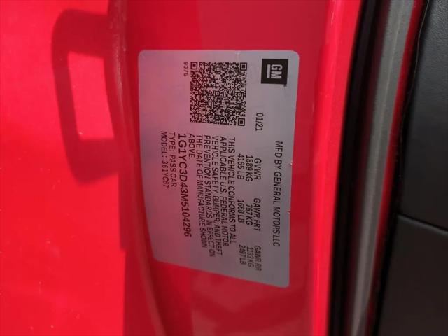 2021 Chevrolet Corvette Stingray RWD Convertible 3LT