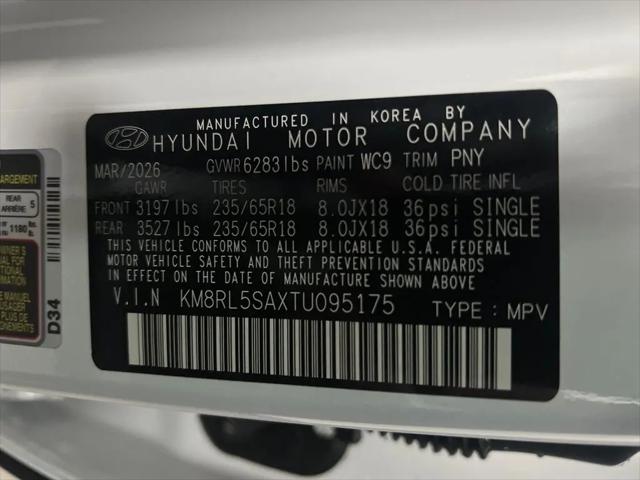 2026 Hyundai Palisade Hybrid Blue SEL 7P