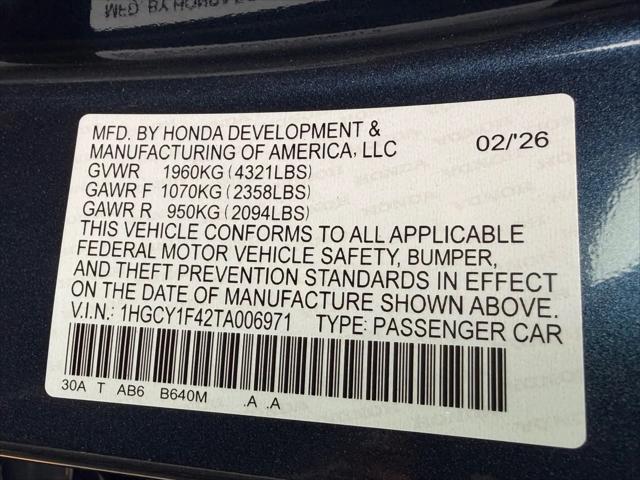 2026 Honda Accord Sedan SE