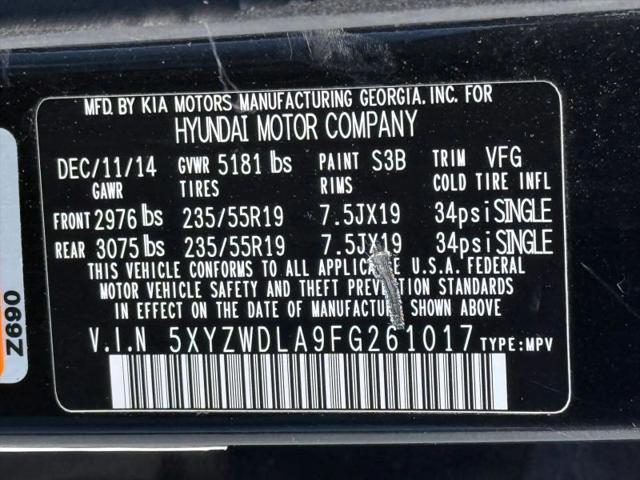 2015 Hyundai Santa Fe Sport 2.0L Turbo