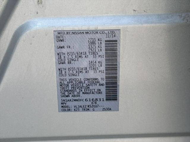 2015 Nissan Pathfinder SV