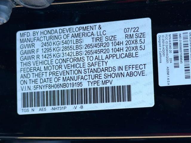 2022 Honda Passport AWD Elite