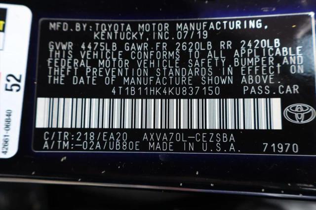 2019 Toyota Camry XLE