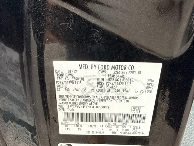 2012 Ford F-150 Platinum