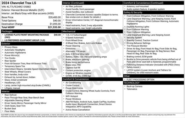 2024 Chevrolet Trax FWD SP