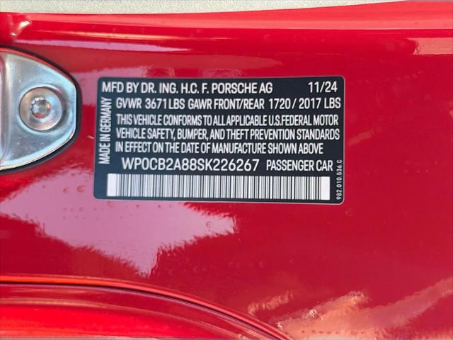 2025 Porsche 718 Boxster S