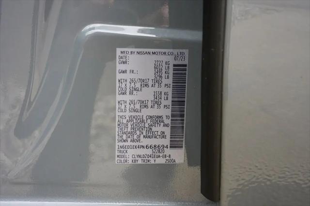 2023 Nissan Frontier Crew Cab PRO-4X 4x4