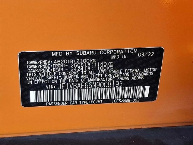 2022 Subaru WRX Premium