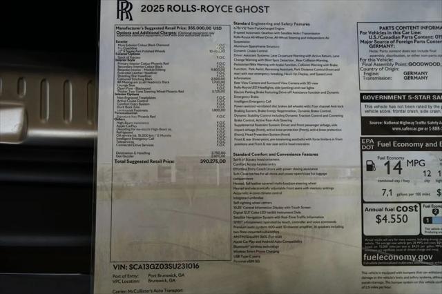 2025 Rolls-Royce Ghost Standard