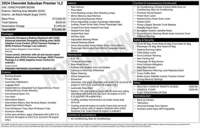 2024 Chevrolet Suburban 2WD Premier