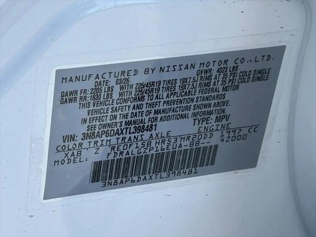 2026 Nissan Kicks SR
